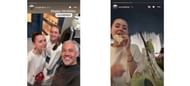 Screengrab of Elena Rybakina's sister Anna's Instagram stories (@annrybakina)